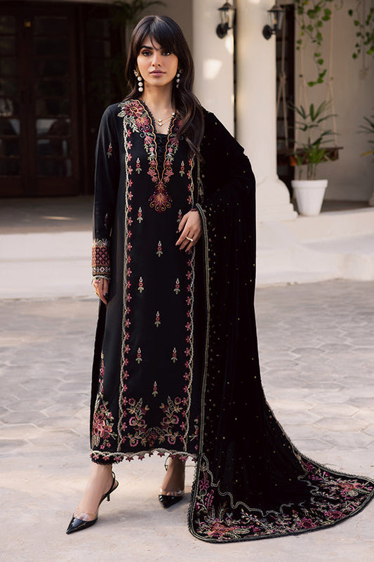 Nureh | Exclusive Leather Peach | NE-215 - Luxury Dress - available at Maria Faisal in UK and USA.