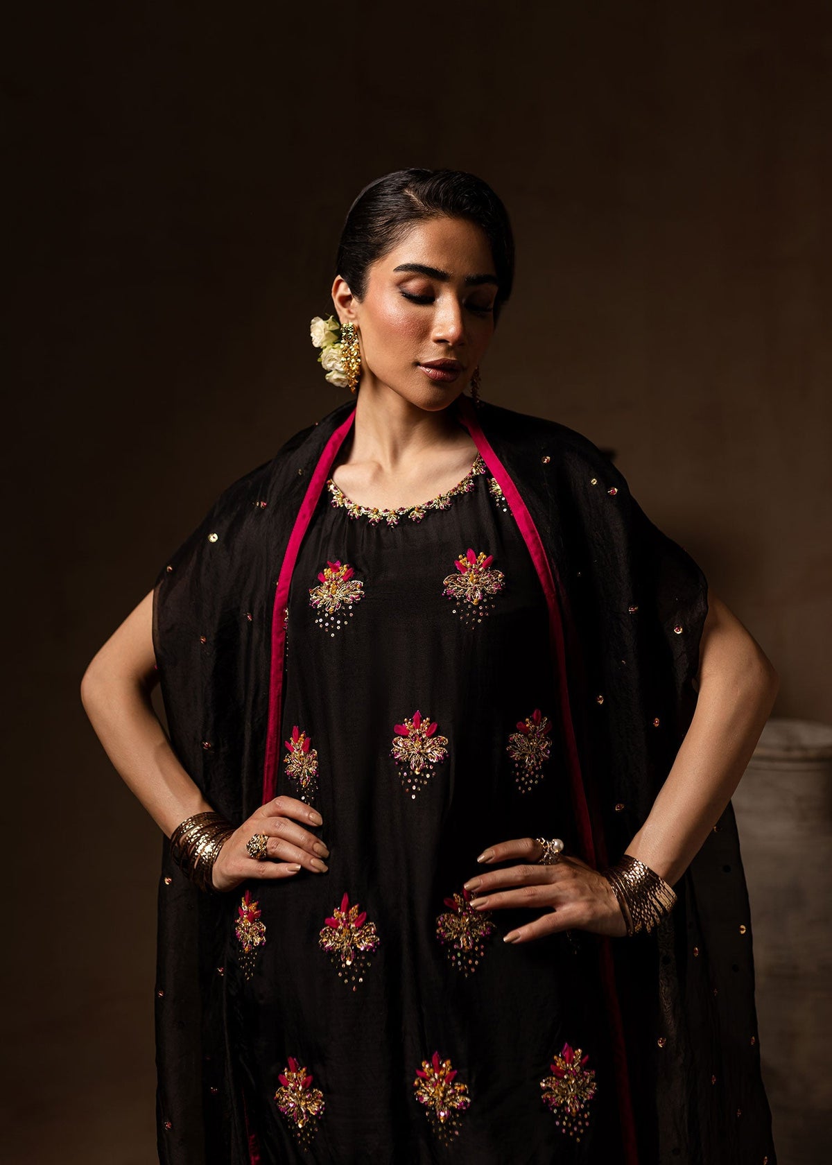 Maria Osama Khan | Noir Bliss Luxury Formals | Charcoal Charm by Maria Faisal - Registered Vendor of : Maria Osama Khan - type : Ladies Clothes - 100% original wedding dresses