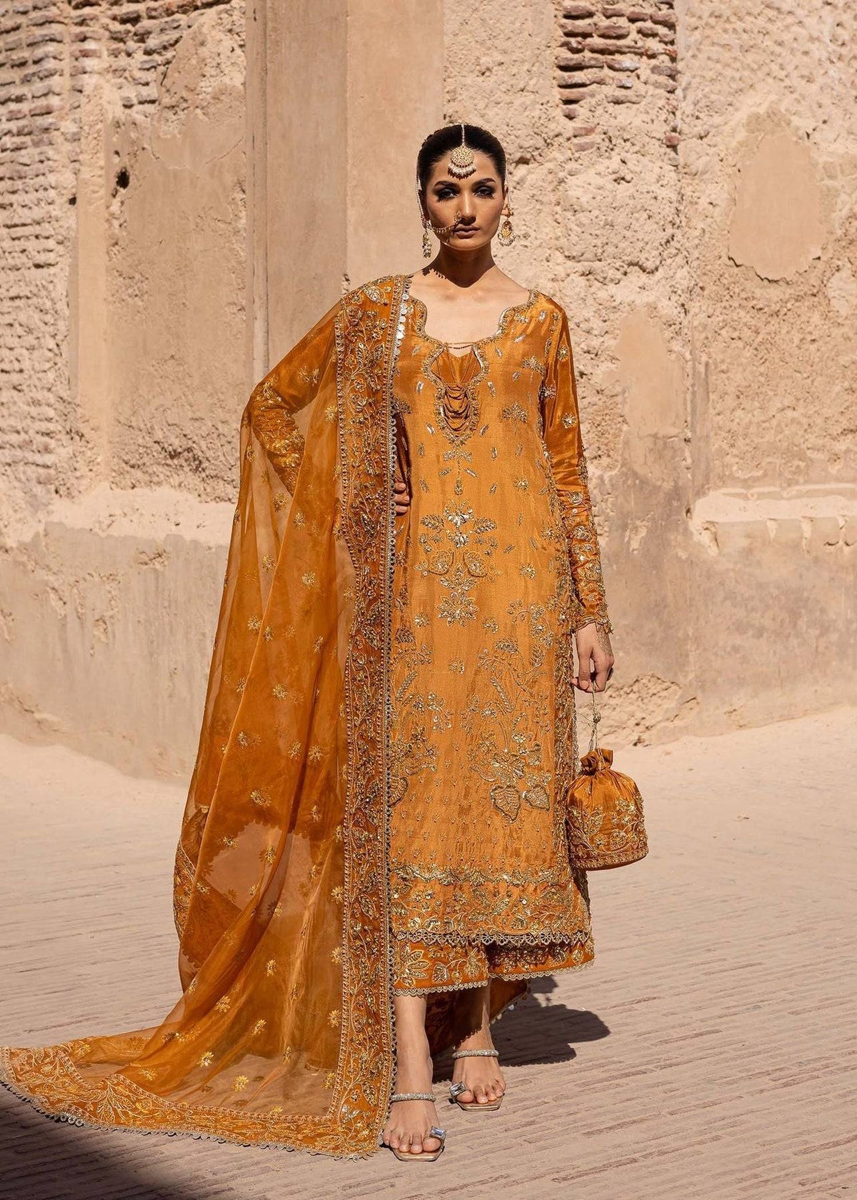 Akbar Aslam | Dastaan Luxury Formals | Zarmisha by Maria Faisal - Registered Vendor of : Akbar Aslam - type : Ladies Clothes - 100% original wedding dresses