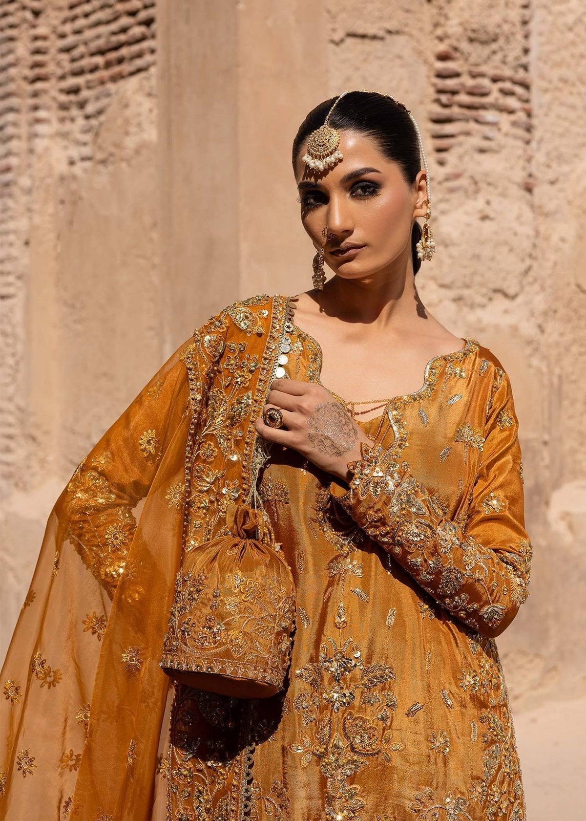 Akbar Aslam | Dastaan Luxury Formals | Zarmisha by Maria Faisal - Registered Vendor of : Akbar Aslam - type : Ladies Clothes - 100% original wedding dresses
