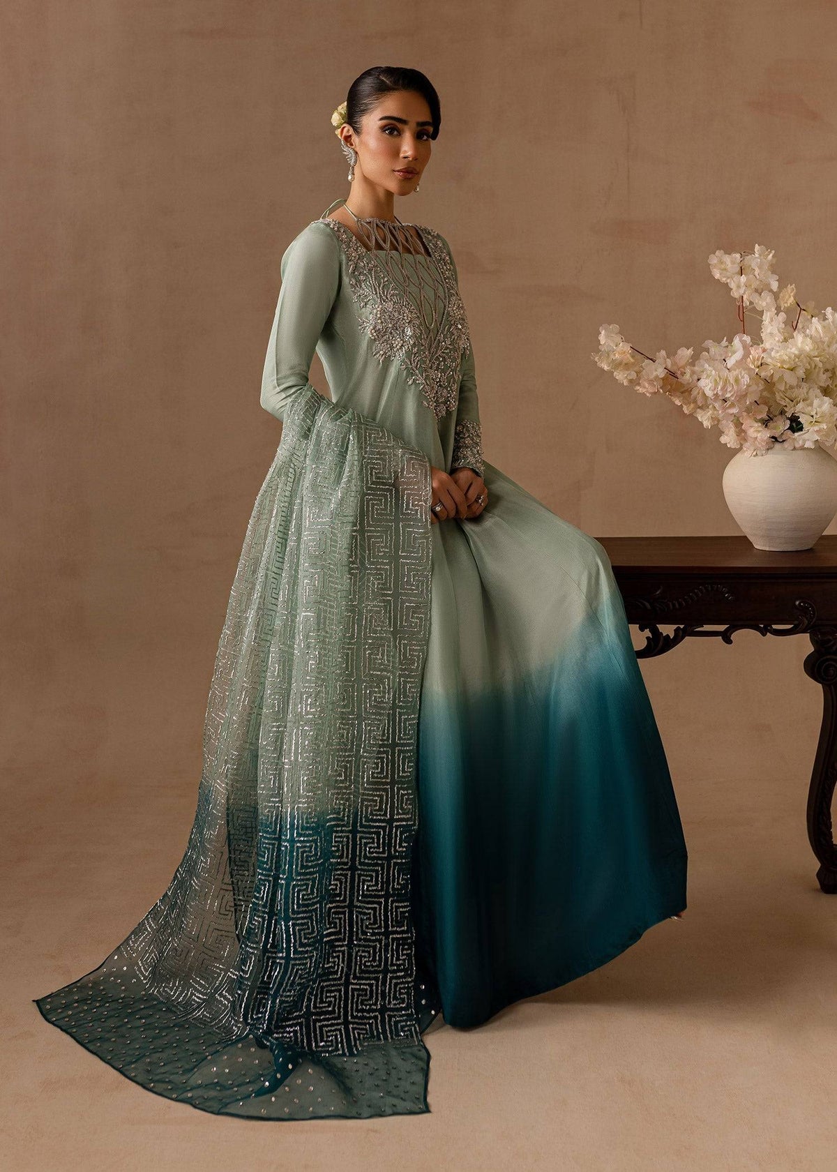 Maria Osama Khan | Noir Bliss Luxury Formals | Aazure by Maria Faisal - Registered Vendor of : Maria Osama Khan - type : Ladies Clothes - 100% original wedding dresses