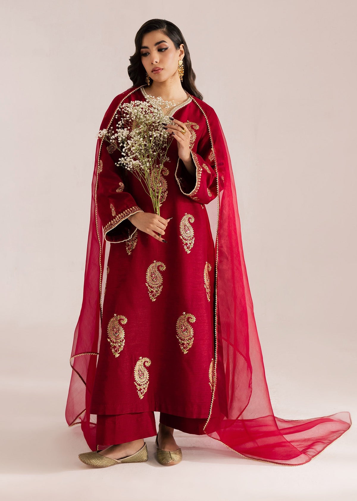 Sadaf Fawad Khan | Silk Luxury Pret 26 | Sera - Dress - available at Maria Faisal in UK and USA.