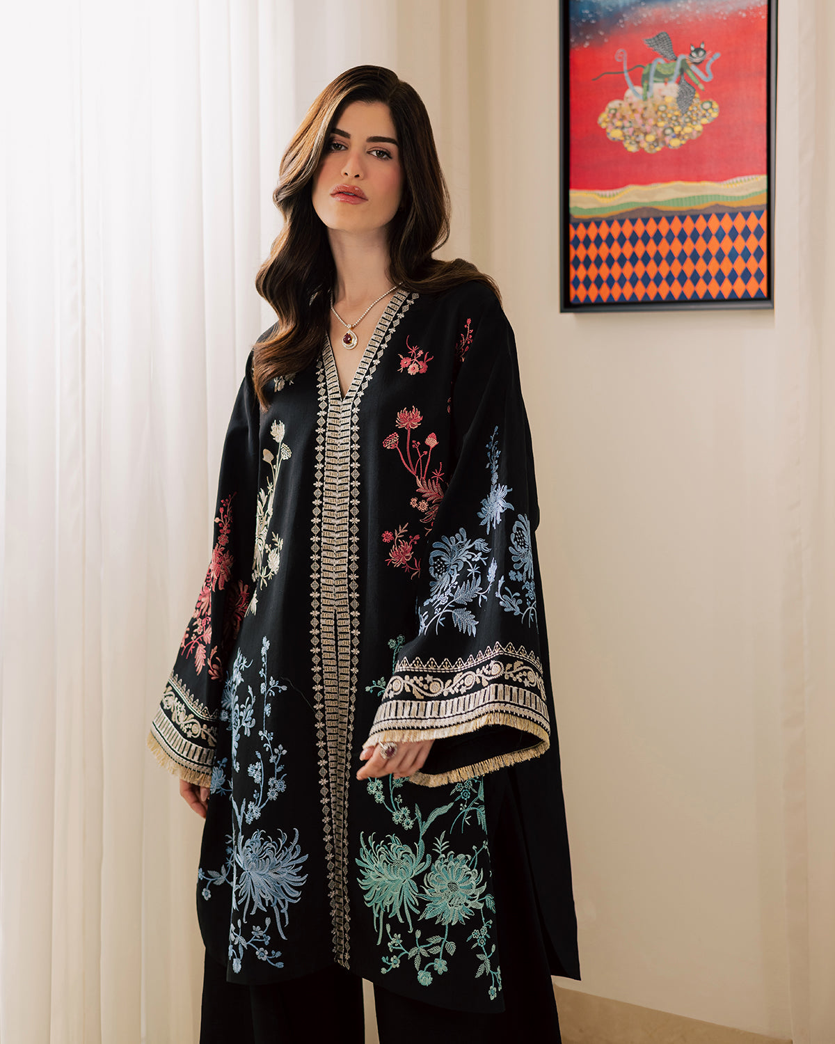 Sadaf Fawad Khan | Eva Luxury Pret 26 | Sable - Luxury Dress - available at Maria Faisal in UK and USA.