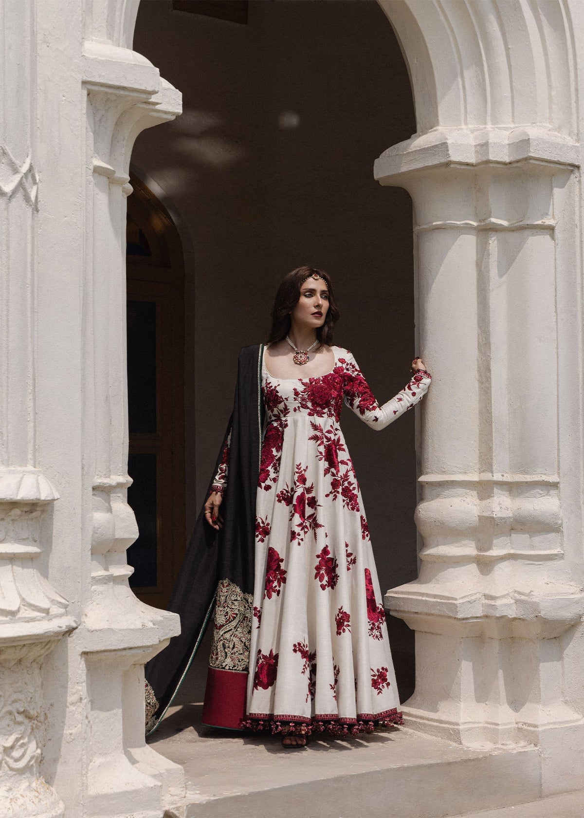 Hussain Rehar | the Doll House Festive Edit | Gulnar - Formal Dress - available at Maria Faisal in UK and USA.