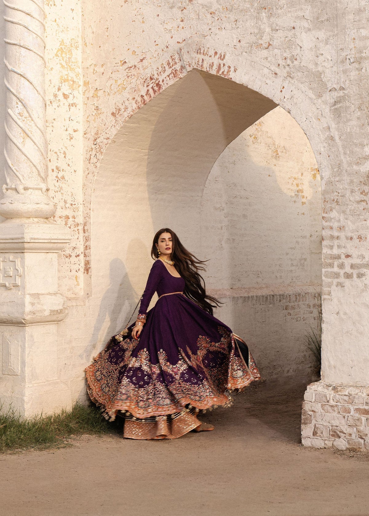 Hussain Rehar | the Doll House Festive Edit | Shabnam - Formal Dress - available at Maria Faisal in UK and USA.