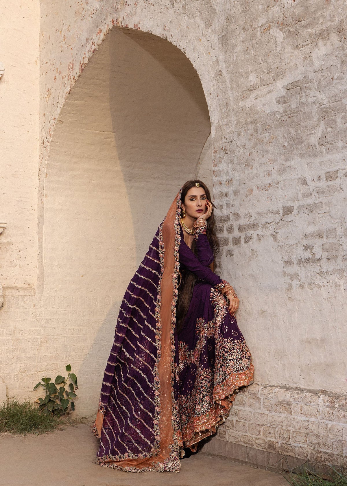 Hussain Rehar | the Doll House Festive Edit | Shabnam - Formal Dress - available at Maria Faisal in UK and USA.
