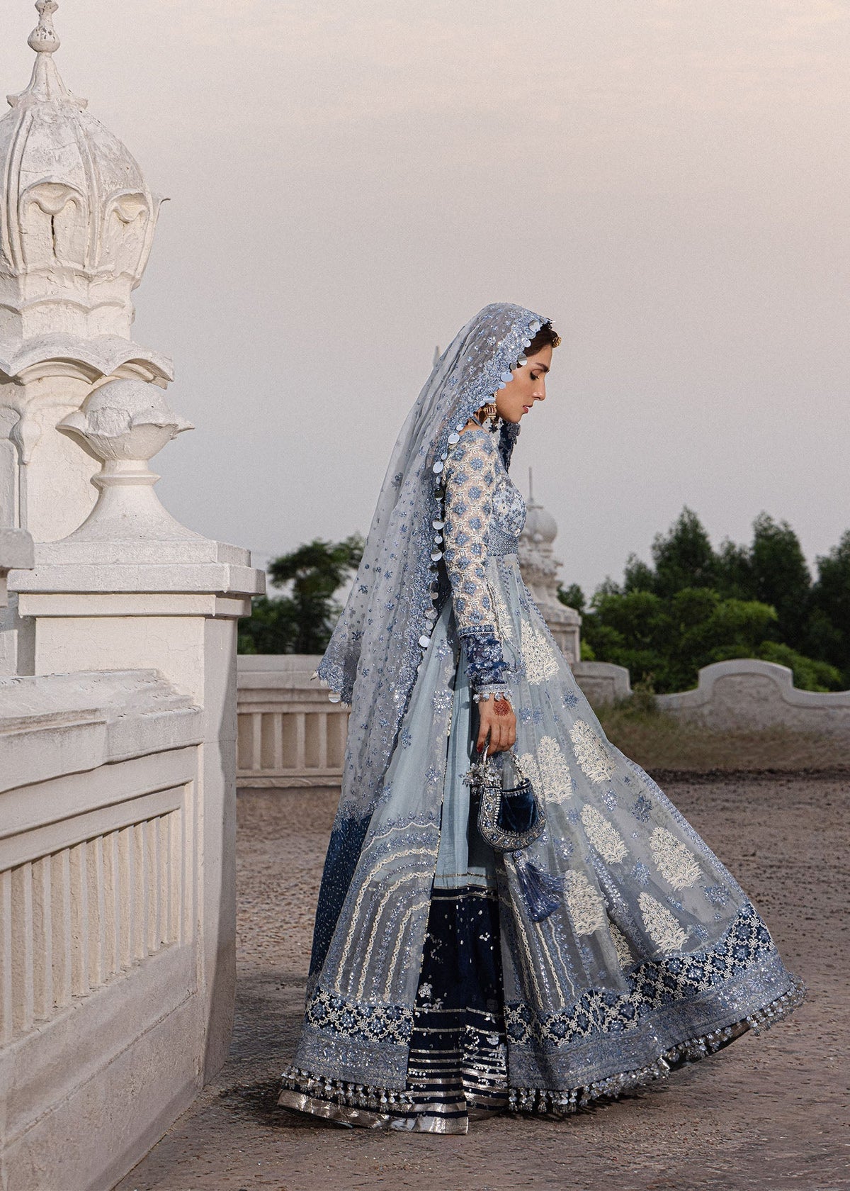 Hussain Rehar | the Doll House Festive Edit | Mehtab - Formal Dress - available at Maria Faisal in UK and USA.