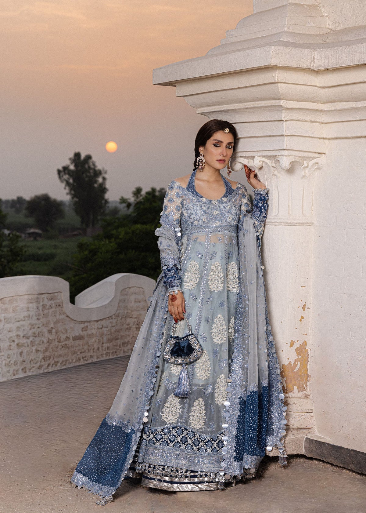 Hussain Rehar | the Doll House Festive Edit | Mehtab - Formal Dress - available at Maria Faisal in UK and USA.
