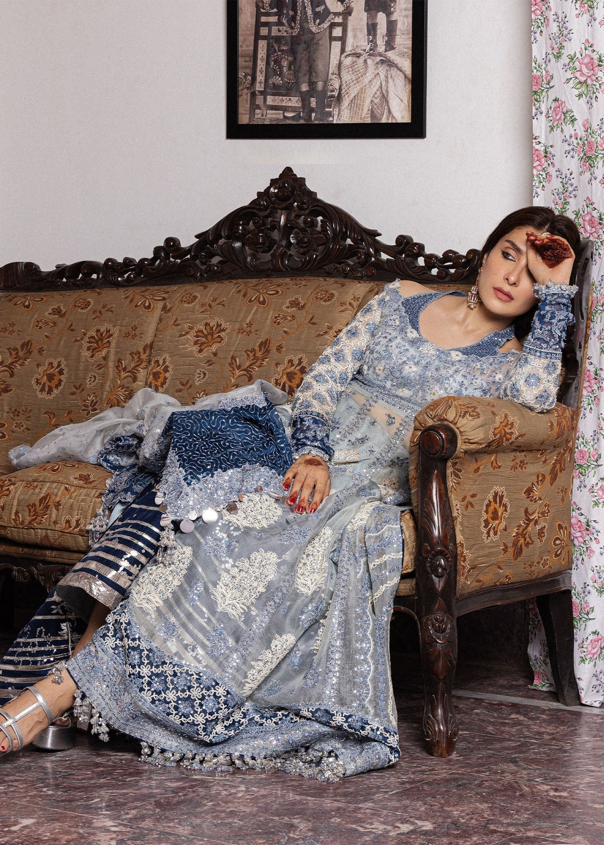 Hussain Rehar | the Doll House Festive Edit | Mehtab - Formal Dress - available at Maria Faisal in UK and USA.