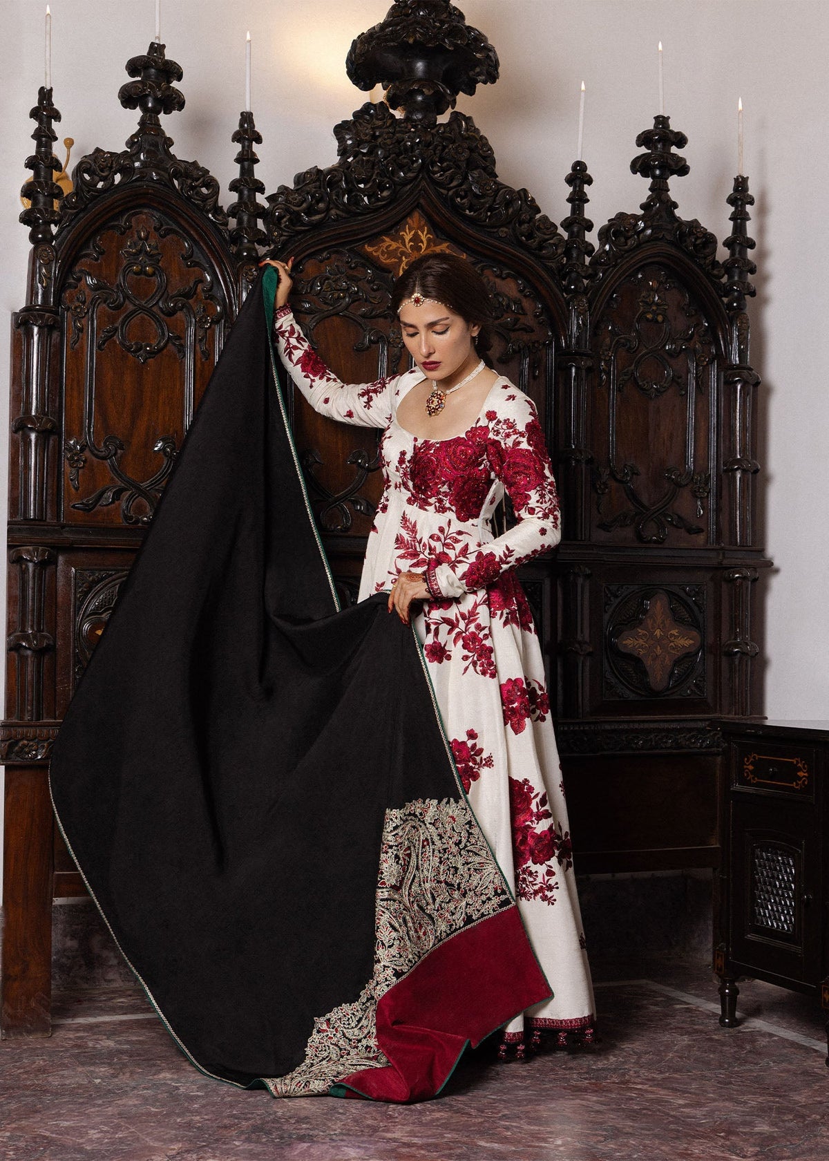 Hussain Rehar | the Doll House Festive Edit | Gulnar - Formal Dress - available at Maria Faisal in UK and USA.