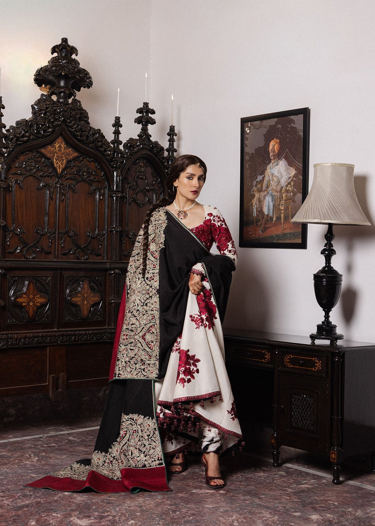 Hussain Rehar | the Doll House Festive Edit | Gulnar - Formal Dress - available at Maria Faisal in UK and USA.
