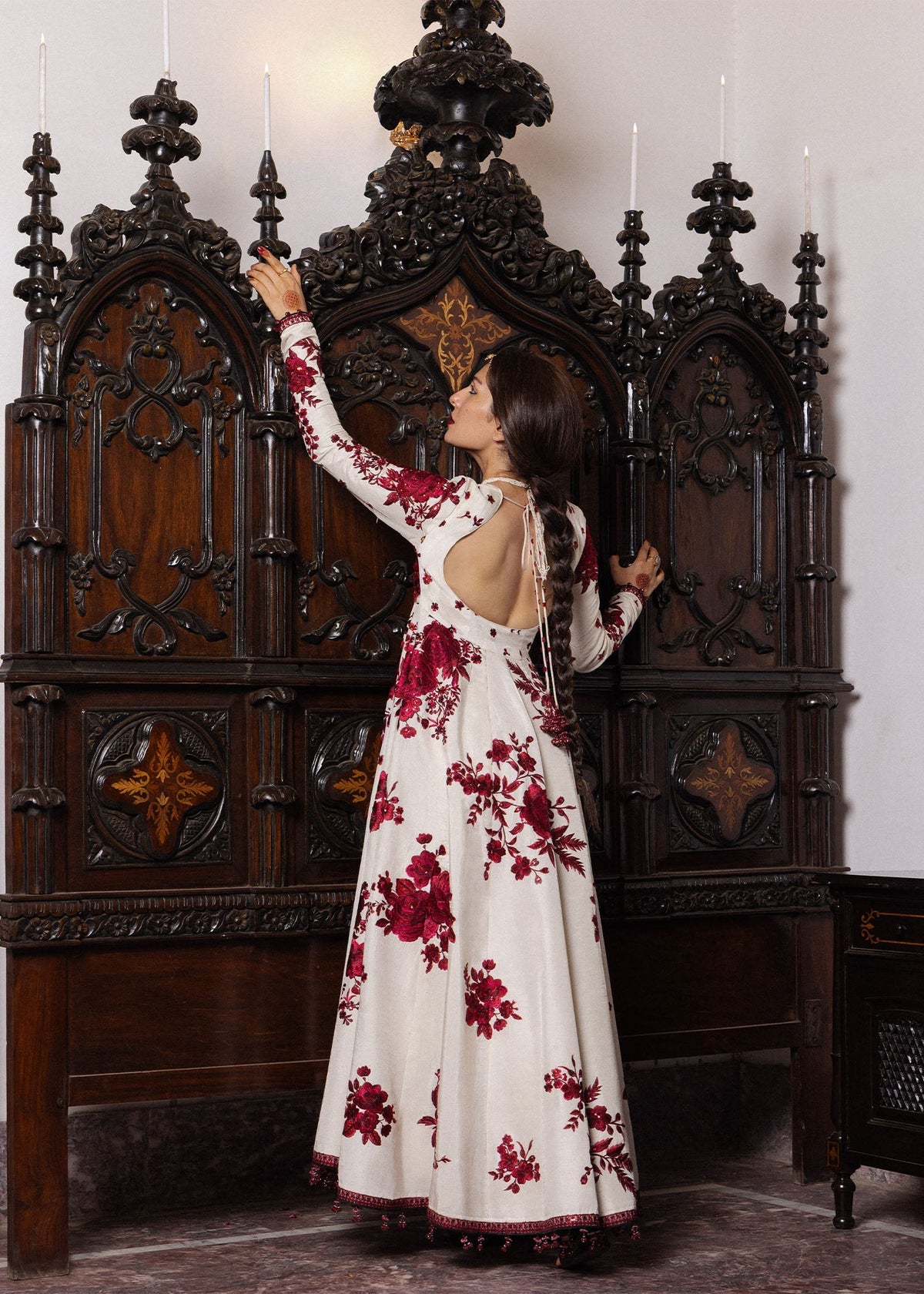 Hussain Rehar | the Doll House Festive Edit | Gulnar - Formal Dress - available at Maria Faisal in UK and USA.