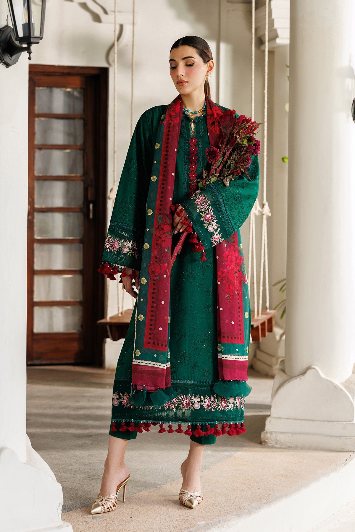 Alizeh | Eid Festive Lawn | AF-EL-7053-Evlyn - Luxury Dress - available at Maria Faisal in UK and USA.