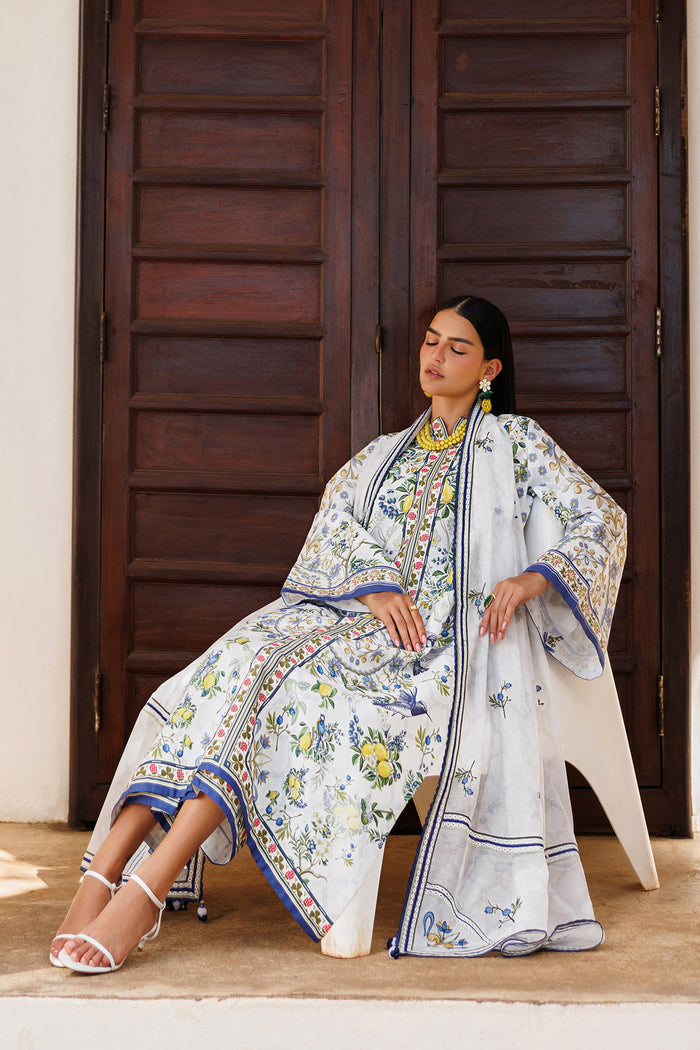 Jazmin | Summer Lawn 26 | USE-9302 - Dress - available at Maria Faisal in UK and USA.