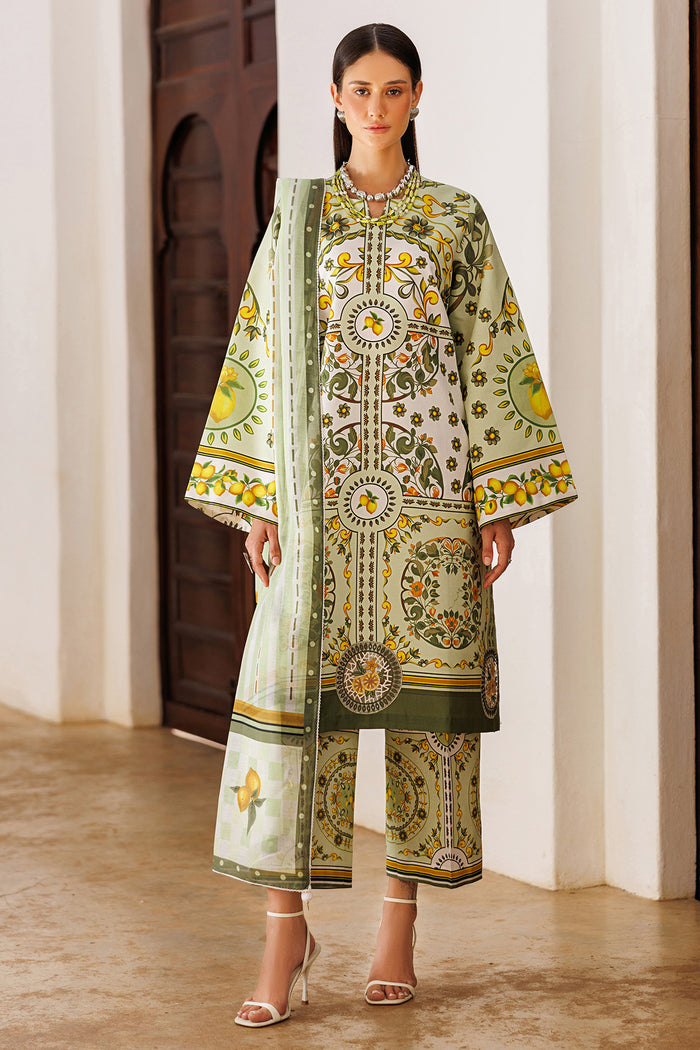 Jazmin | Summer Lawn 26 | USE-9307 - Dress - available at Maria Faisal in UK and USA.