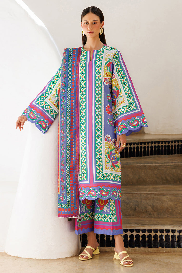 Jazmin | Summer Lawn 26 | USE-9323 - Dress - available at Maria Faisal in UK and USA.