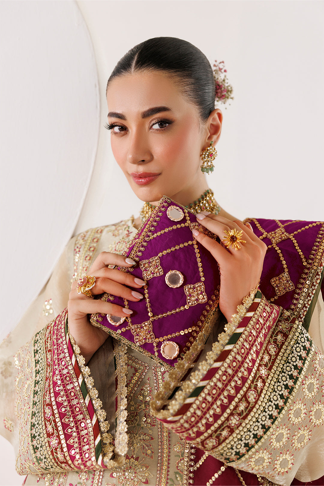 Alizeh | La Ruhe Formals | AF-CH-2264-Cew - Formal Dress - available at Maria Faisal in UK and USA.