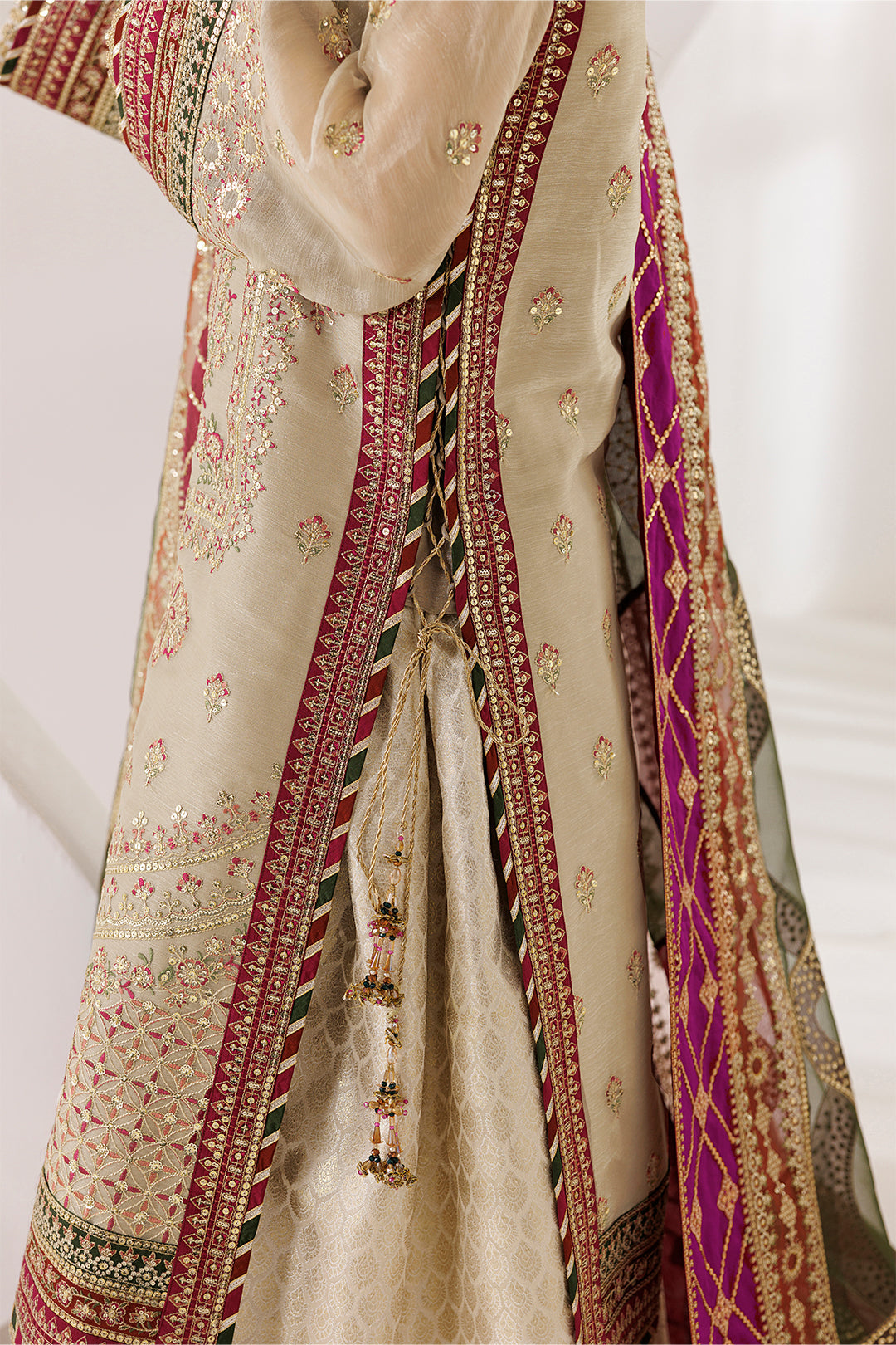Alizeh | La Ruhe Formals | AF-CH-2264-Cew - Formal Dress - available at Maria Faisal in UK and USA.