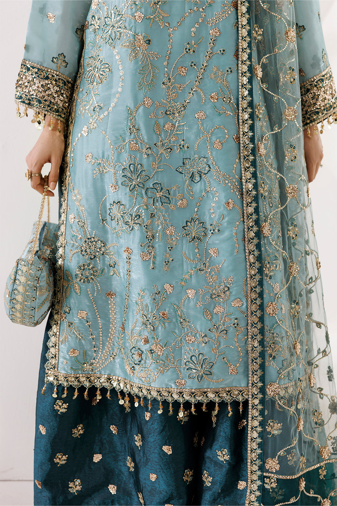 Alizeh | La Ruhe Formals | AF-CH-2266-Scotch - Formal Dress - available at Maria Faisal in UK and USA.