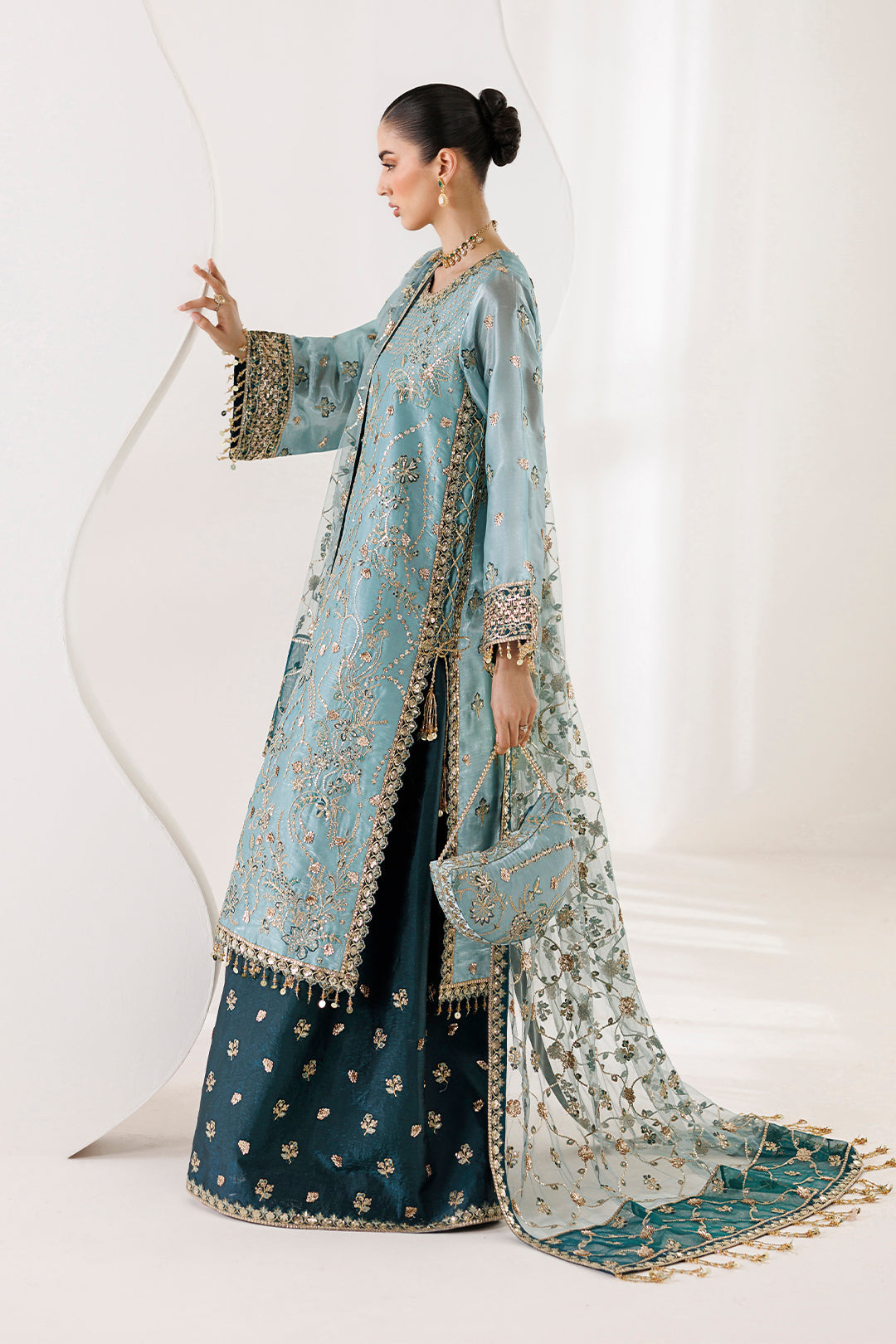 Alizeh | La Ruhe Formals | AF-CH-2266-Scotch - Formal Dress - available at Maria Faisal in UK and USA.
