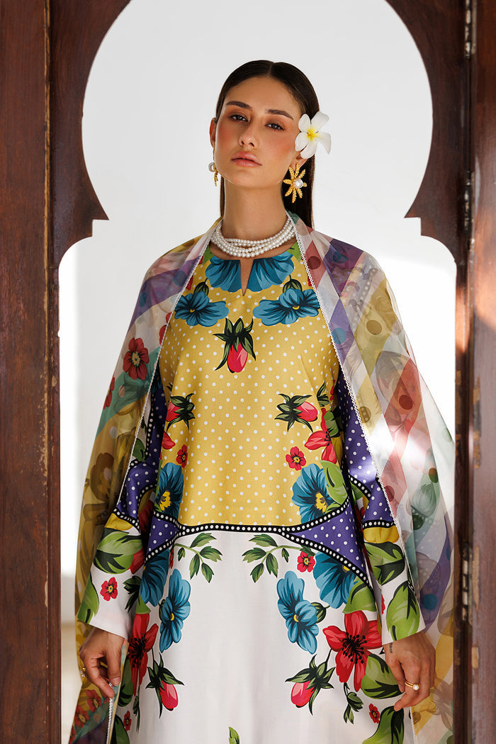 Jazmin | Summer Lawn 26 | USE-9314 - Dress - available at Maria Faisal in UK and USA.