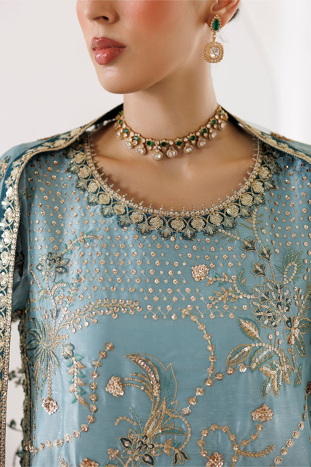 Alizeh | La Ruhe Formals | AF-CH-2266-Scotch - Formal Dress - available at Maria Faisal in UK and USA.
