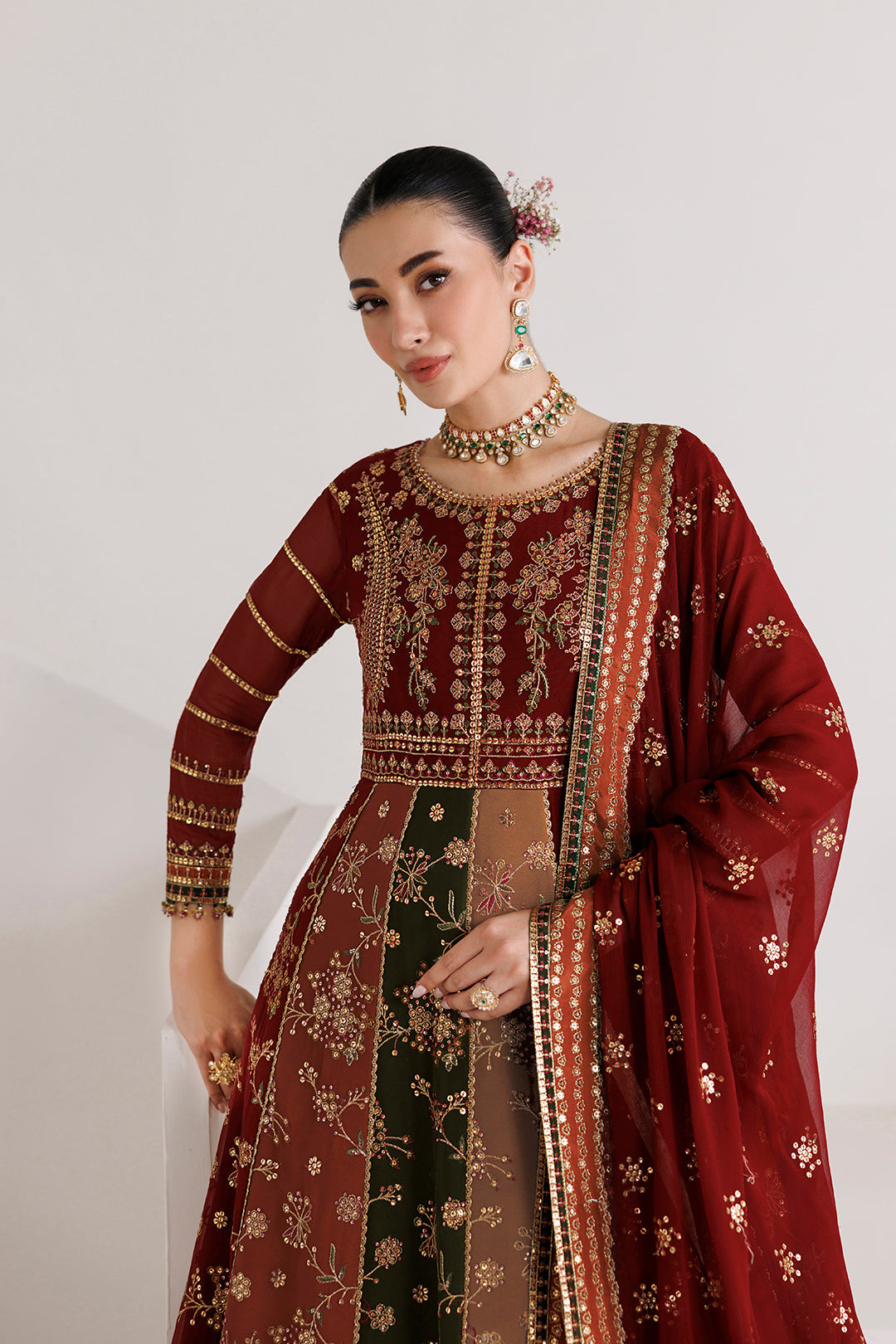 Alizeh | La Ruhe Formals | AF-CH-2263-Crystal - Formal Dress - available at Maria Faisal in UK and USA.