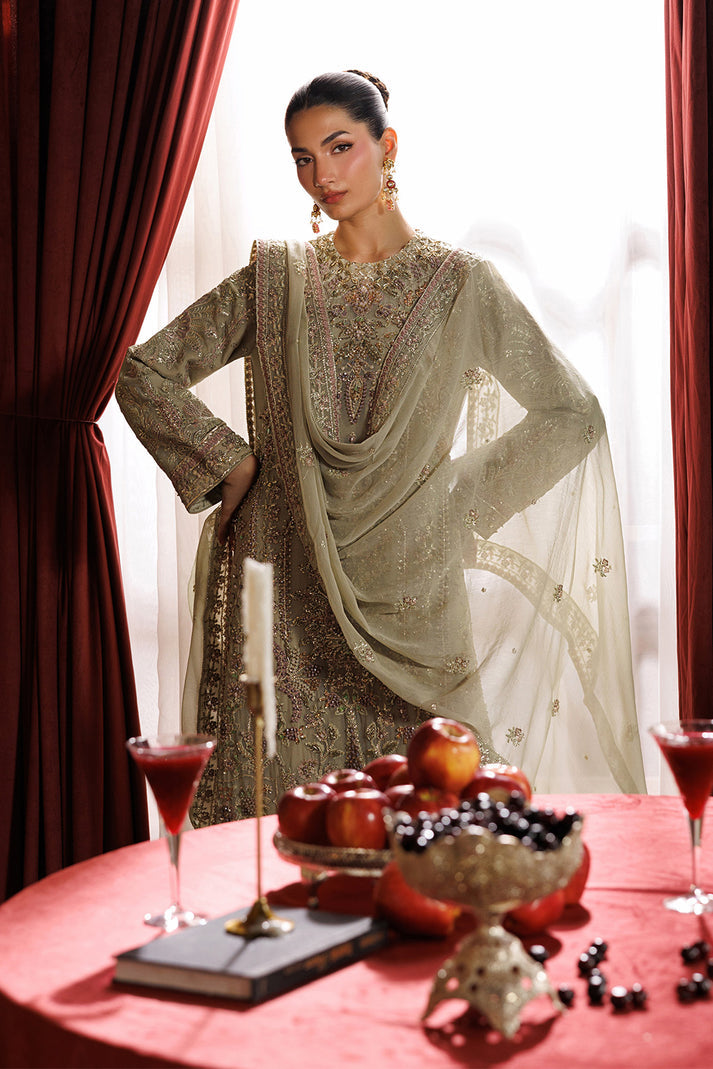 Emaan Adeel | Celeste Festive Edit | ELARA - Formal Dress - available at Maria Faisal in UK and USA.