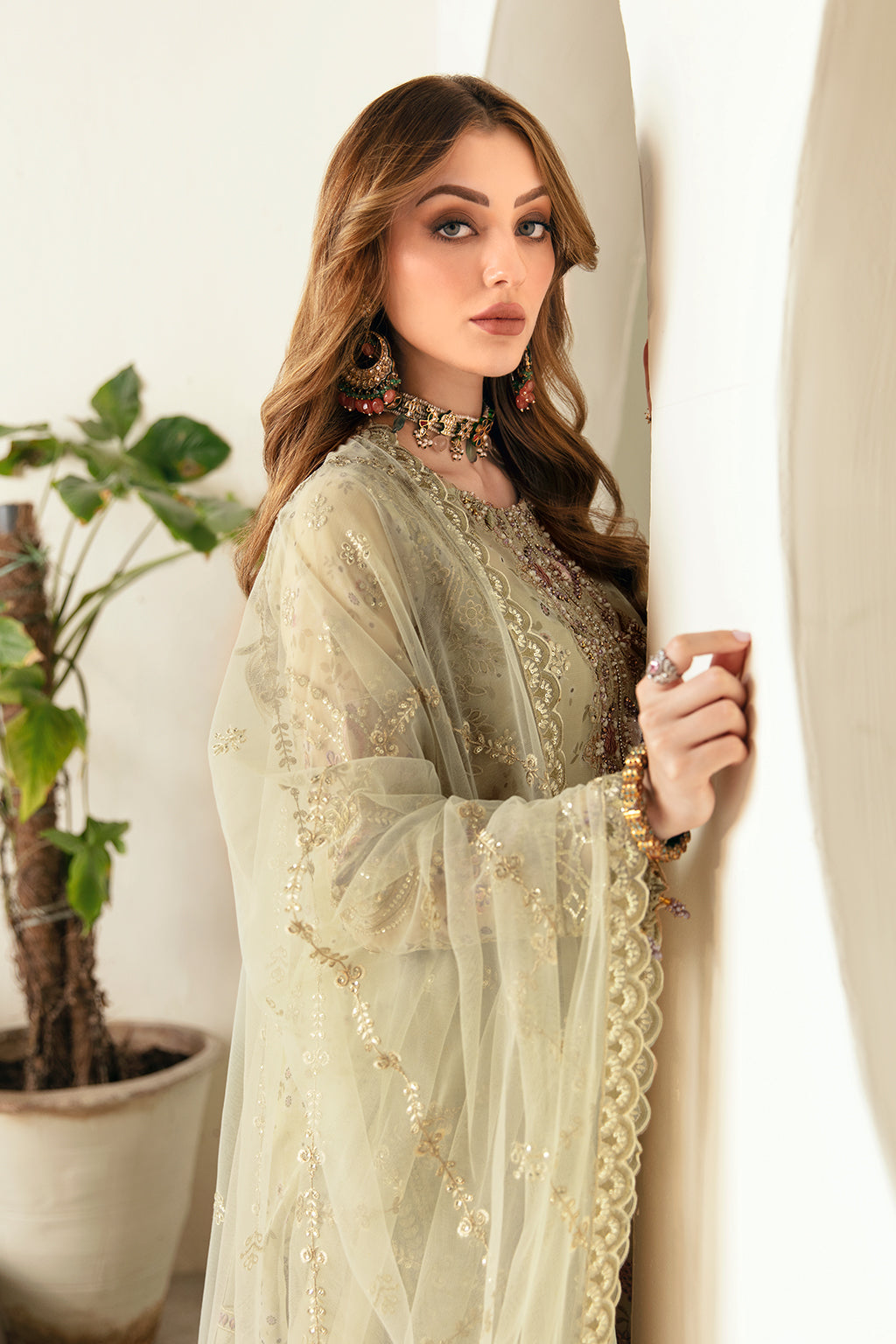 Ramsha | Festive Formals | E-102 - Formal Dress - available at Maria Faisal in UK and USA.
