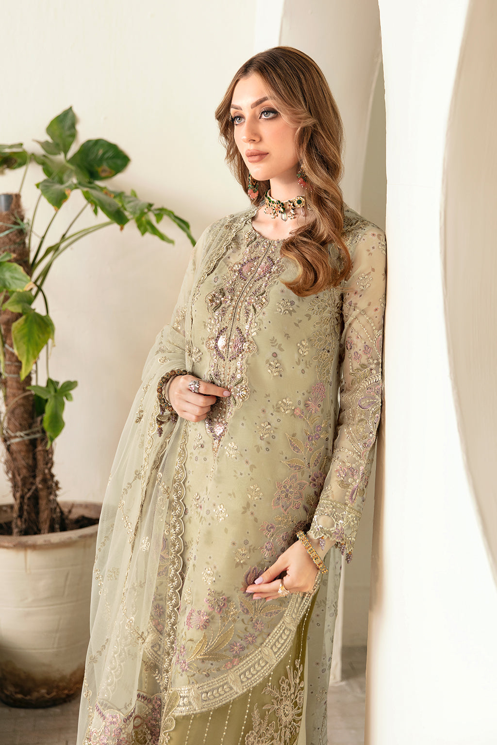 Ramsha | Festive Formals | E-102 - Formal Dress - available at Maria Faisal in UK and USA.