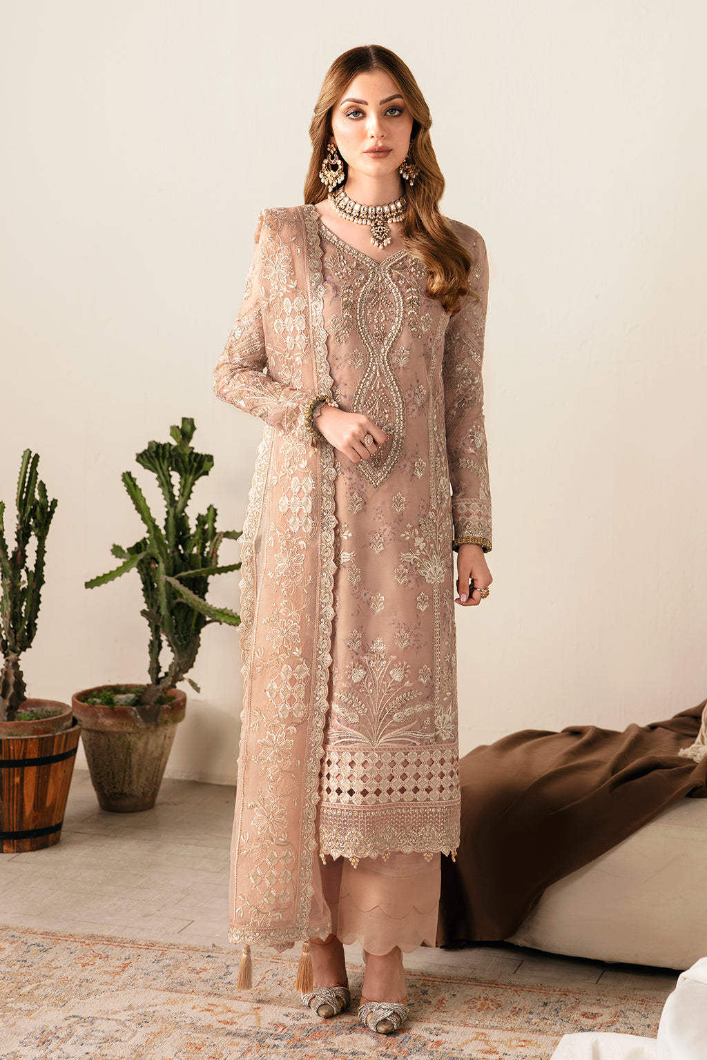 Ramsha | Festive Formals | E-104 - Formal Dress - available at Maria Faisal in UK and USA.