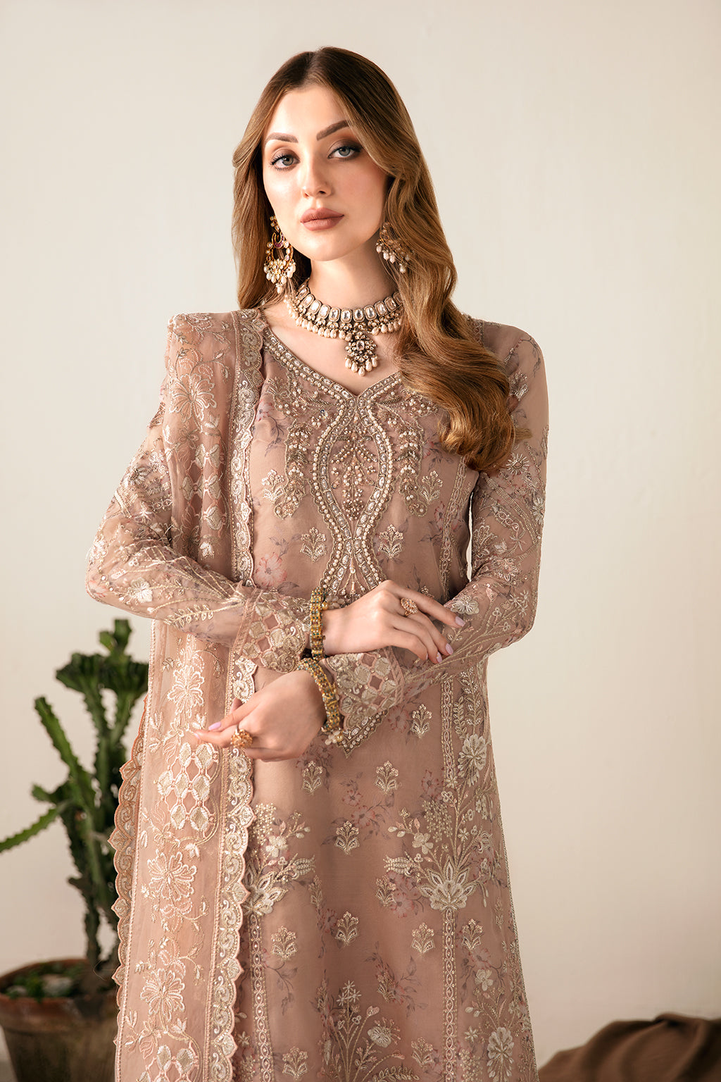 Ramsha | Festive Formals | E-104 - Formal Dress - available at Maria Faisal in UK and USA.