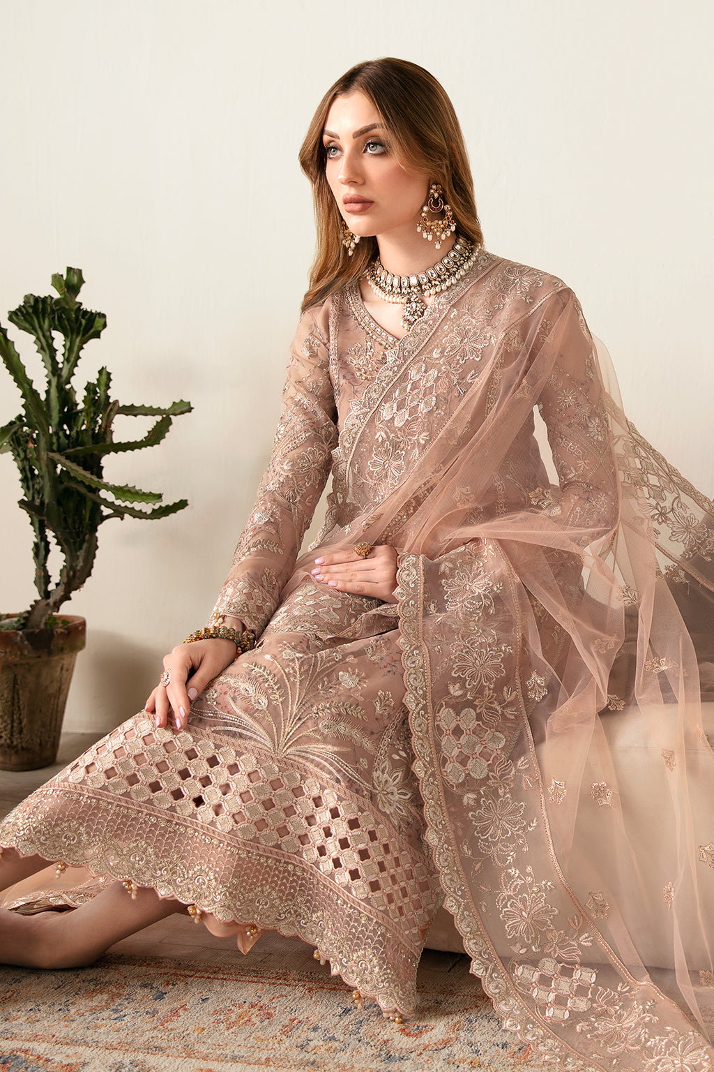 Ramsha | Festive Formals | E-104 - Formal Dress - available at Maria Faisal in UK and USA.