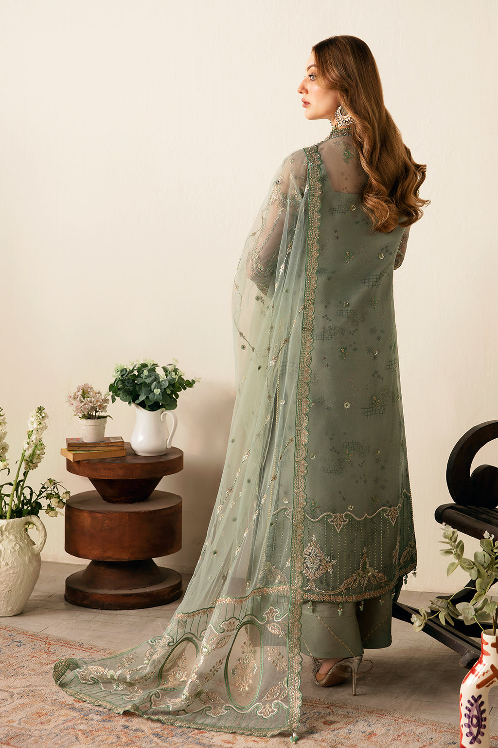 Ramsha | Festive Formals | E-106 - Formal Dress - available at Maria Faisal in UK and USA.
