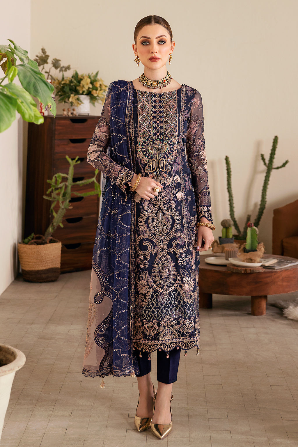 Ramsha | Festive Formals | E-101 - Formal Dress - available at Maria Faisal in UK and USA.
