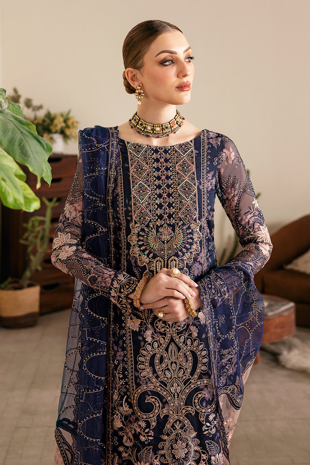 Ramsha | Festive Formals | E-101 - Formal Dress - available at Maria Faisal in UK and USA.