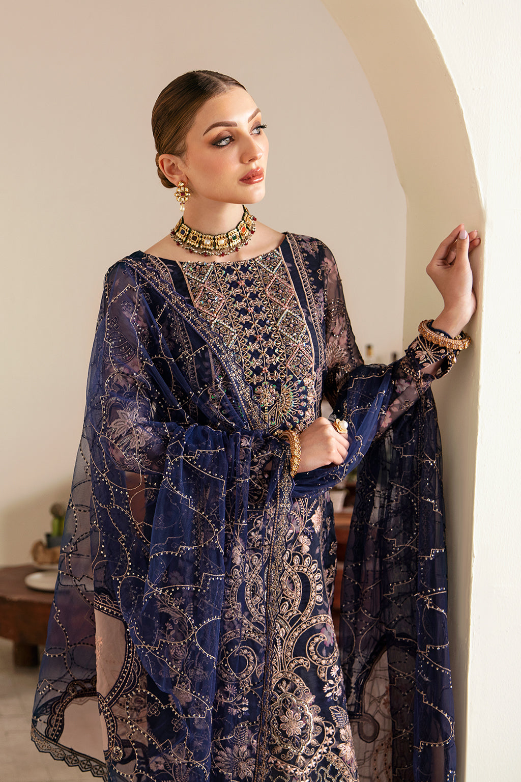 Ramsha | Festive Formals | E-101 - Formal Dress - available at Maria Faisal in UK and USA.