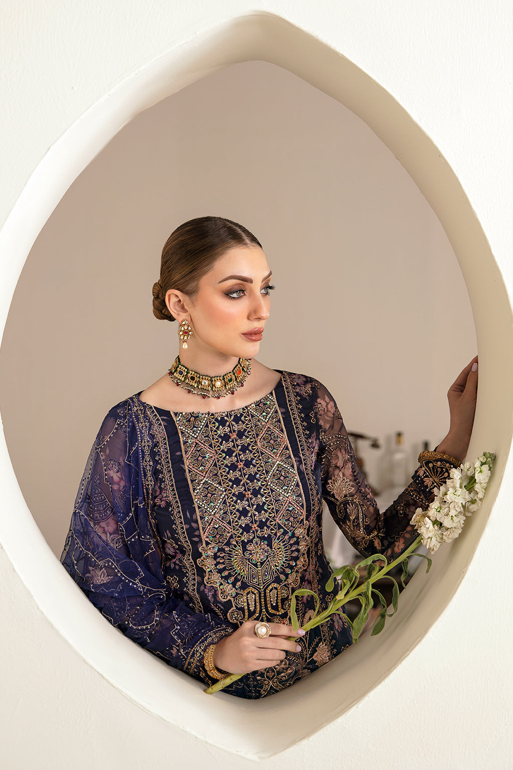 Ramsha | Festive Formals | E-101 - Formal Dress - available at Maria Faisal in UK and USA.