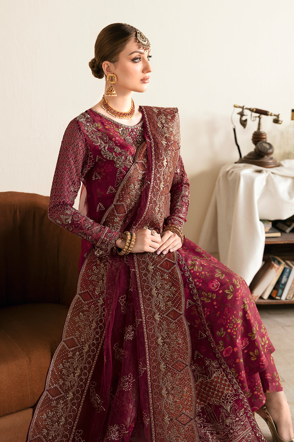 Ramsha | Festive Formals | E-103 - Formal Dress - available at Maria Faisal in UK and USA.