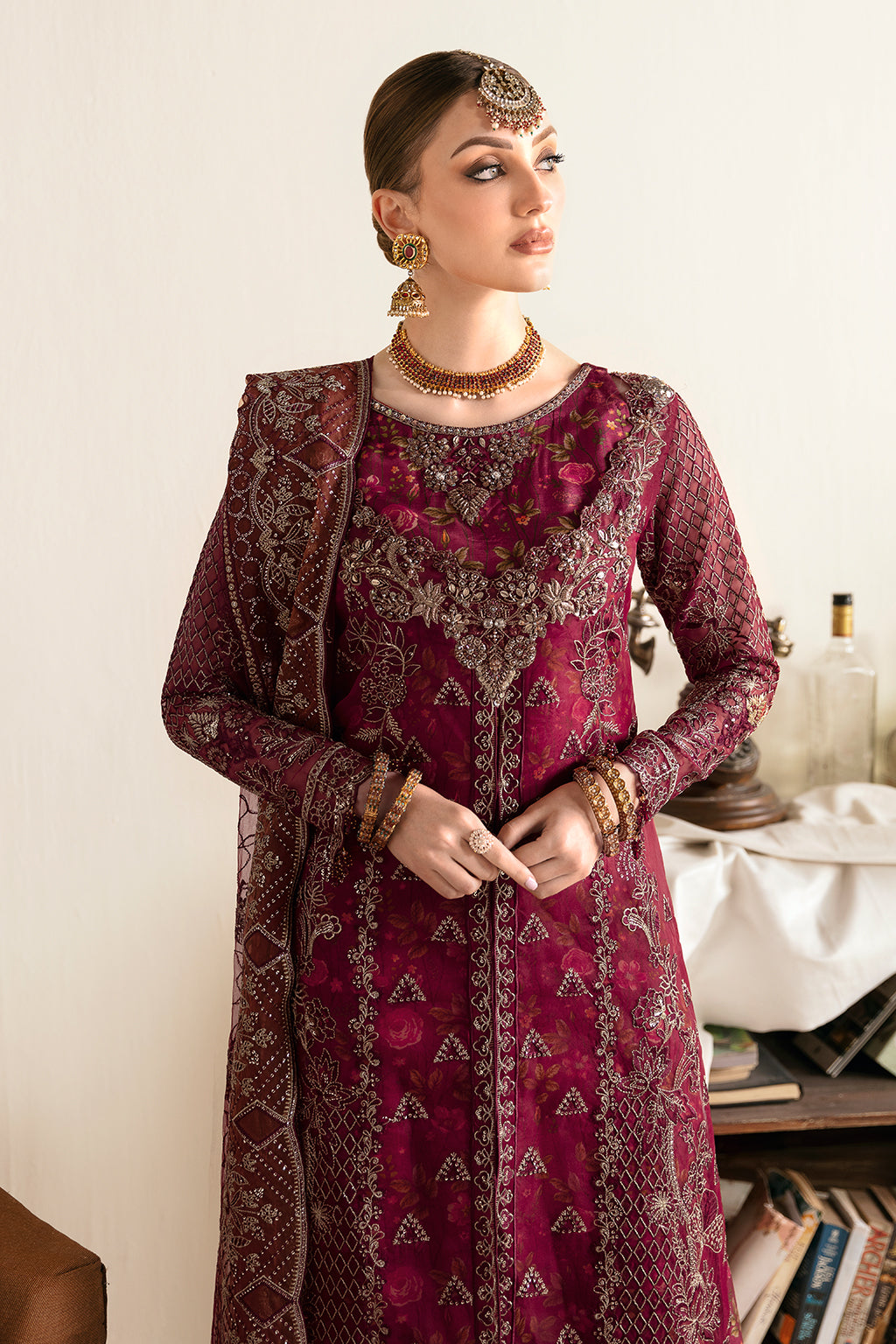 Ramsha | Festive Formals | E-103 - Formal Dress - available at Maria Faisal in UK and USA.