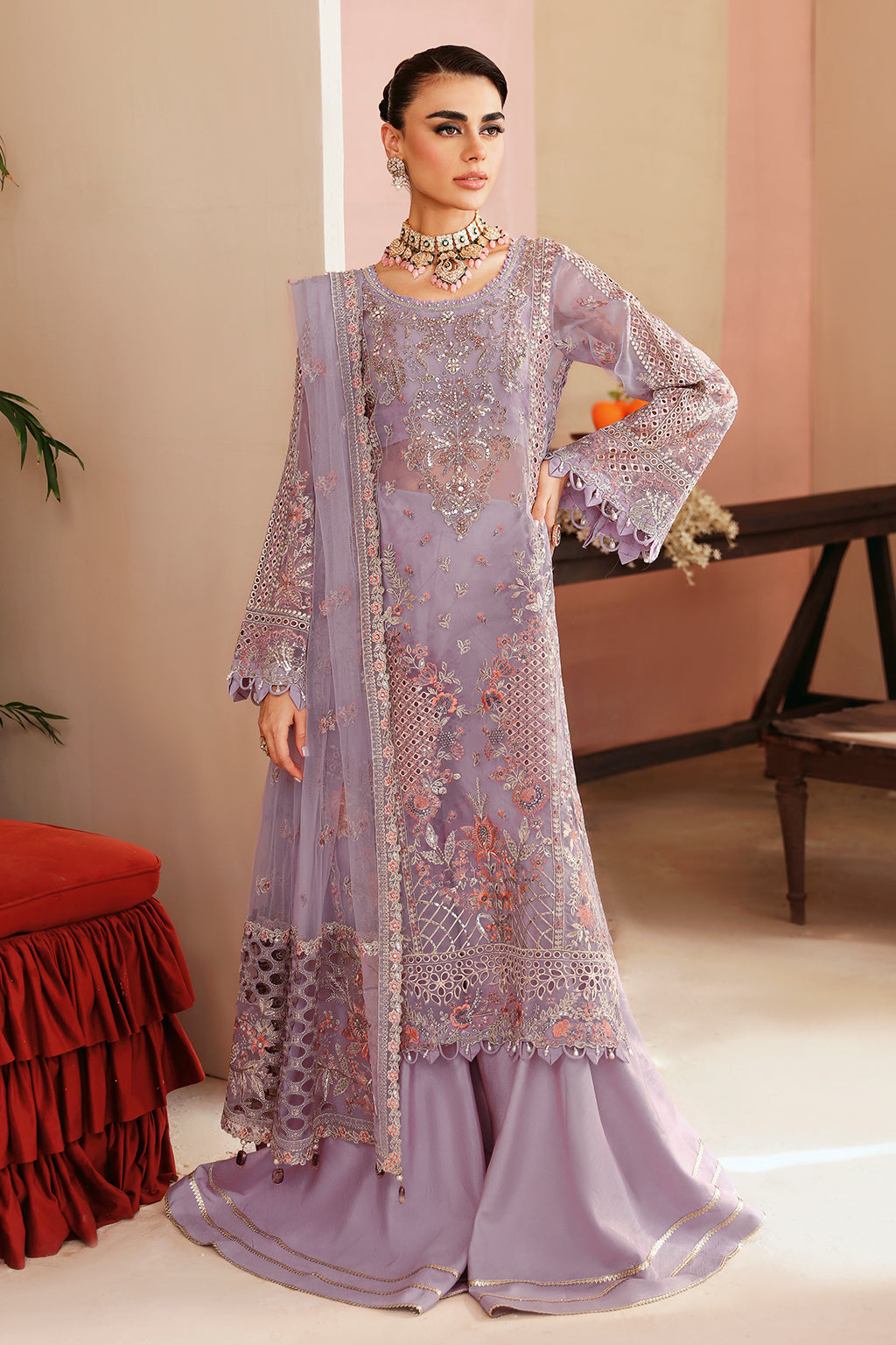 Ramsha | Festive Formals | E-201 - Formal Dress - available at Maria Faisal in UK and USA.