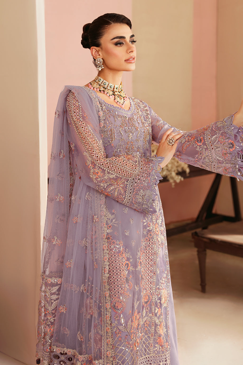 Ramsha | Festive Formals | E-201 - Formal Dress - available at Maria Faisal in UK and USA.