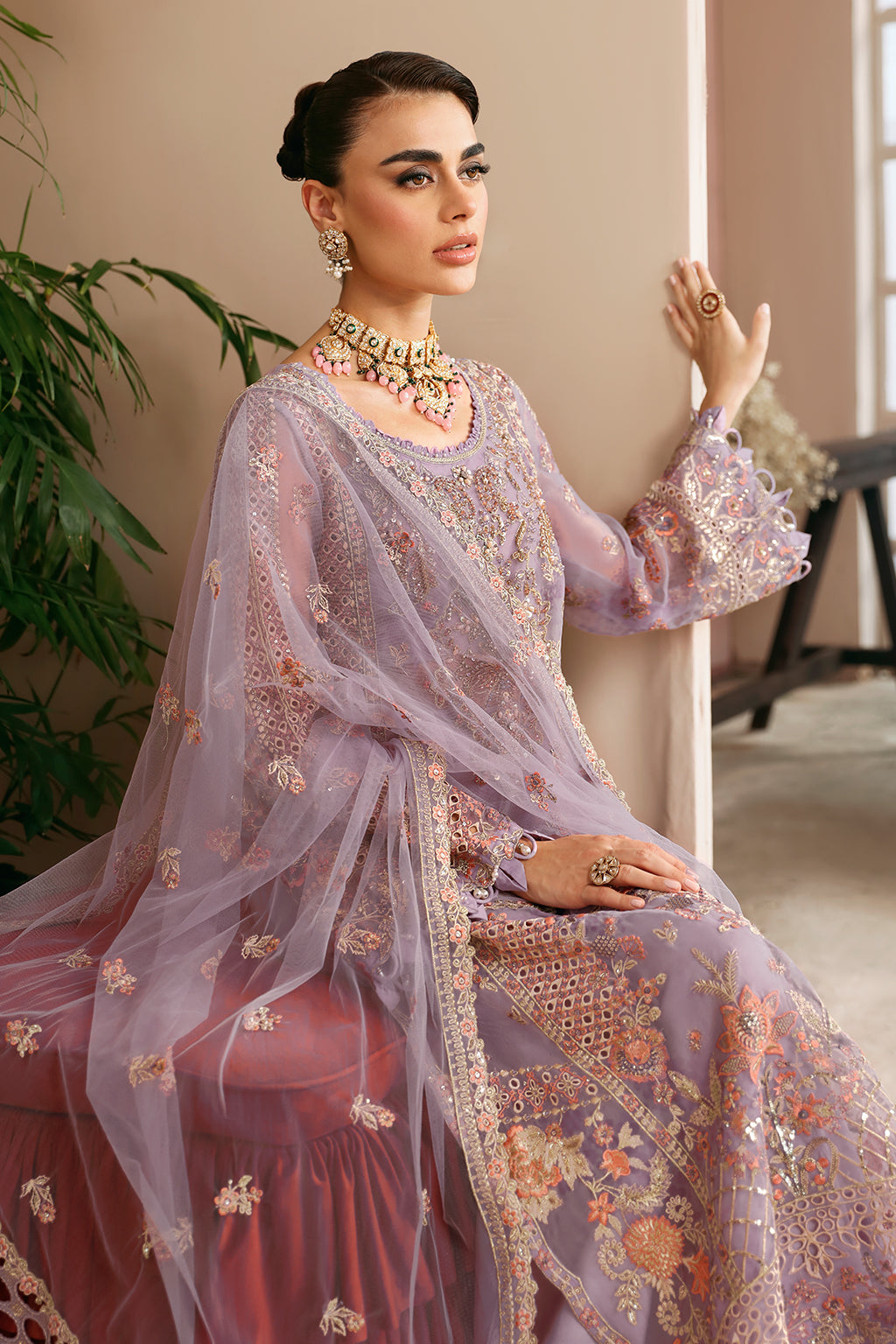 Ramsha | Festive Formals | E-201 - Formal Dress - available at Maria Faisal in UK and USA.