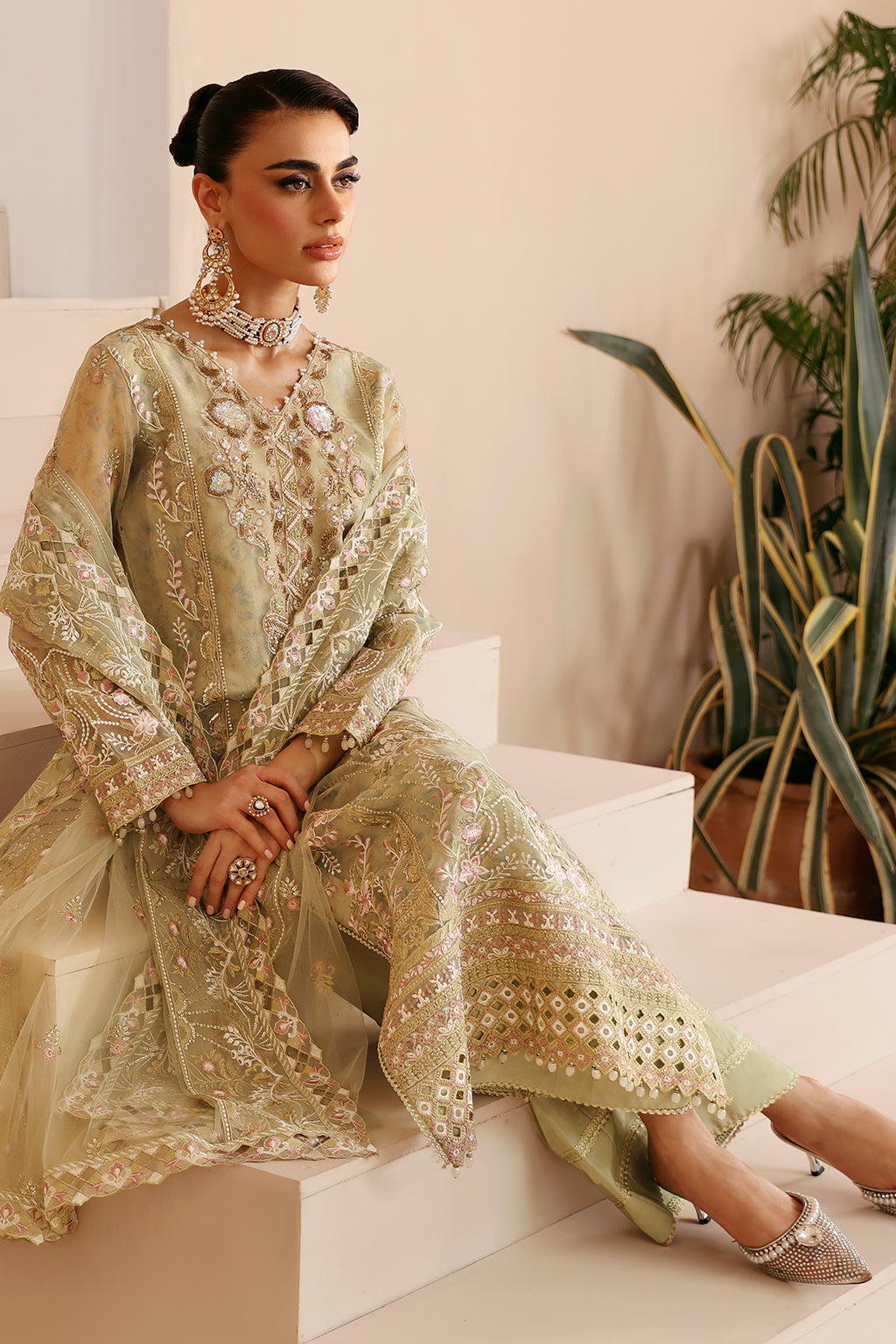 Ramsha | Festive Formals | E-208 - Formal Dress - available at Maria Faisal in UK and USA.