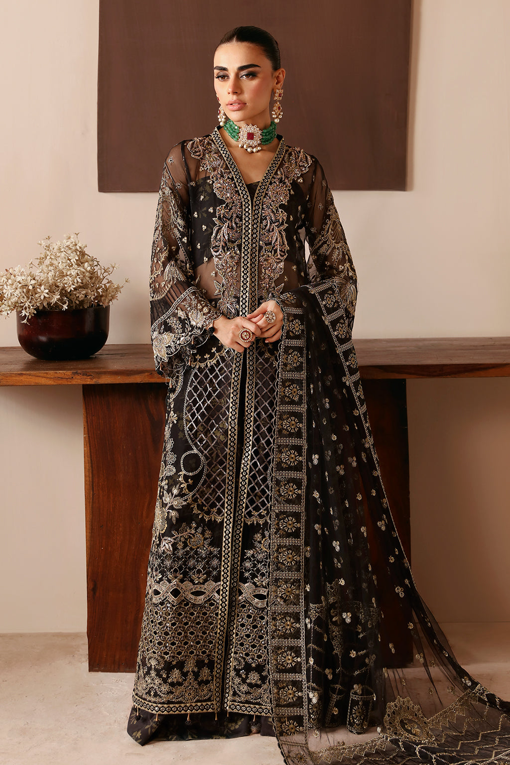 Ramsha | Festive Formals | E-203 - Formal Dress - available at Maria Faisal in UK and USA.