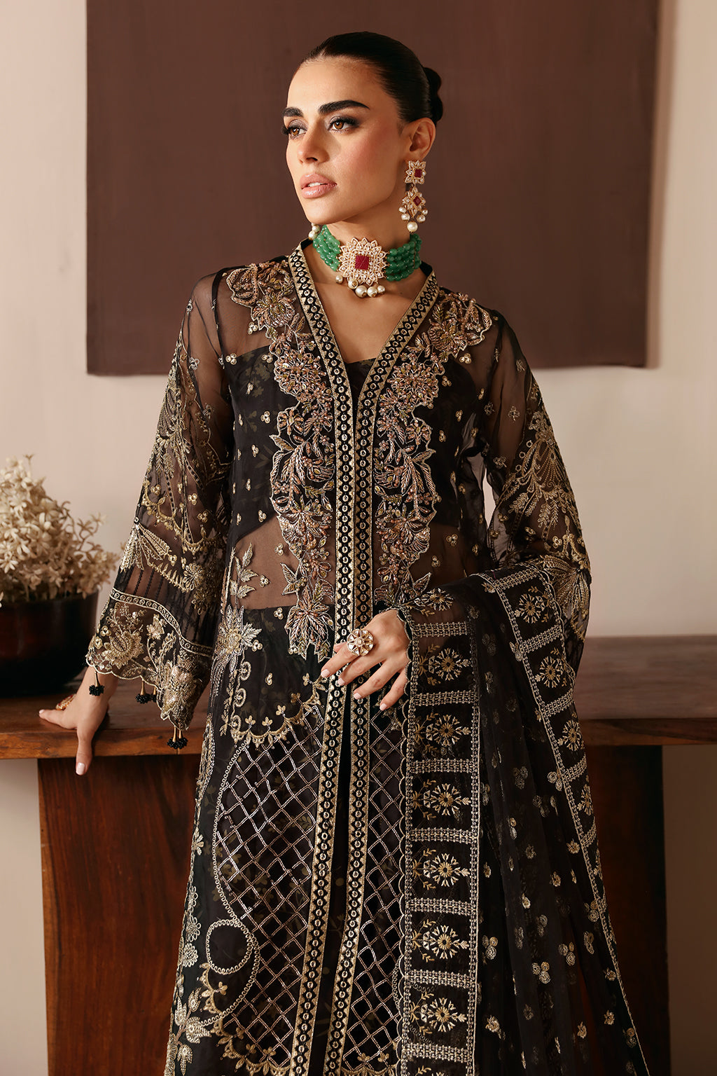 Ramsha | Festive Formals | E-203 - Formal Dress - available at Maria Faisal in UK and USA.
