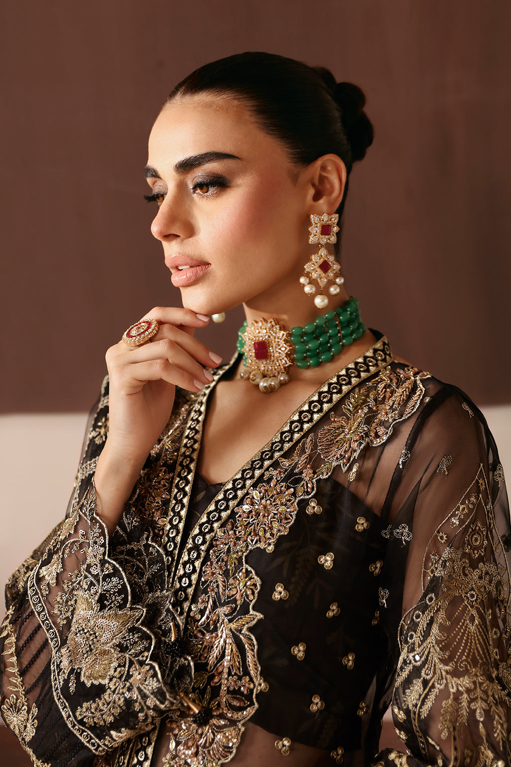Ramsha | Festive Formals | E-203 - Formal Dress - available at Maria Faisal in UK and USA.