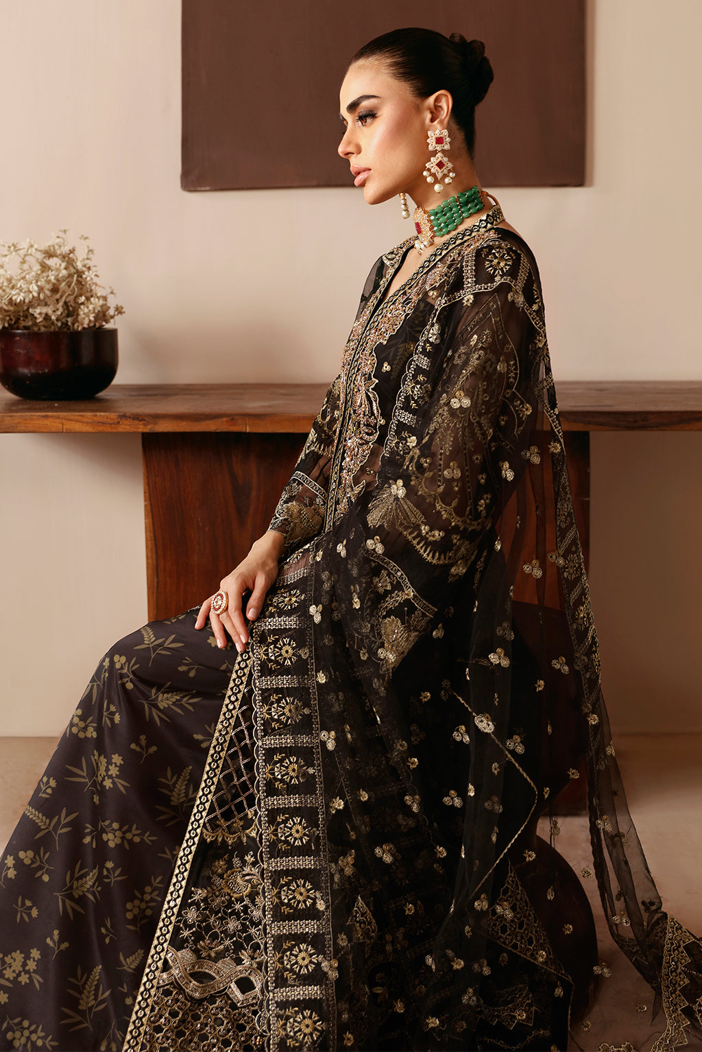 Ramsha | Festive Formals | E-203 - Formal Dress - available at Maria Faisal in UK and USA.