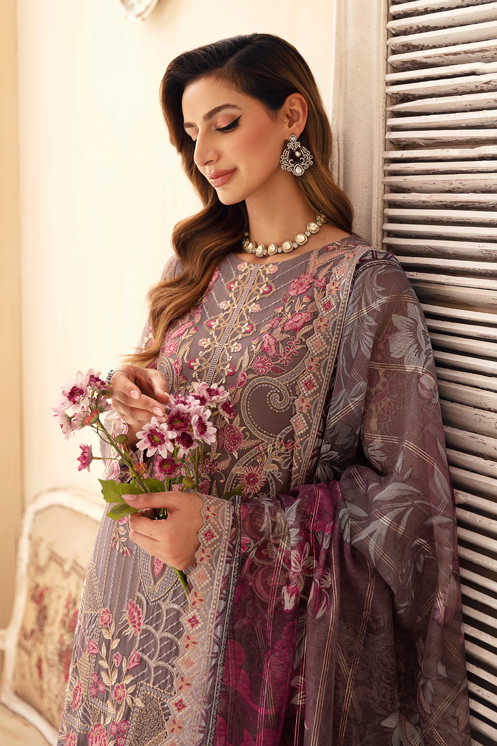 Ramsha | Chevron Chiffon Collection | A-908 - Ladies Clothes 