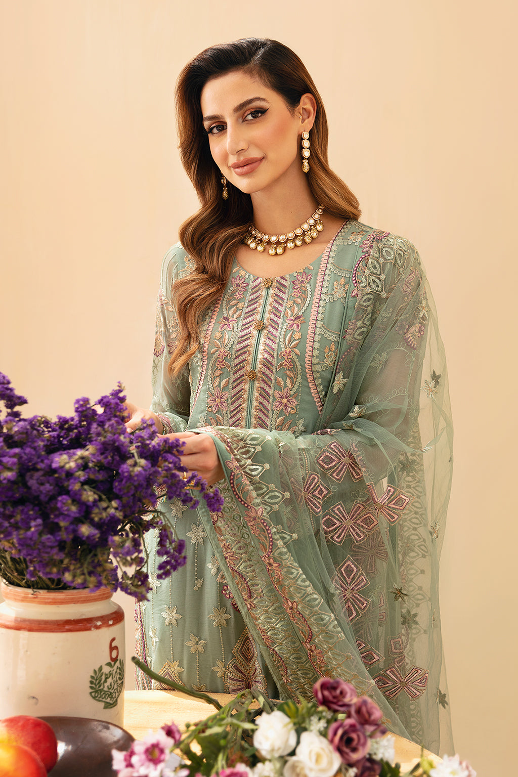Ramsha | Chevron Chiffon Collection |A-901 - Ladies Clothes 